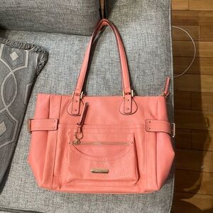 Rosetti Coral Pink Tote Bag